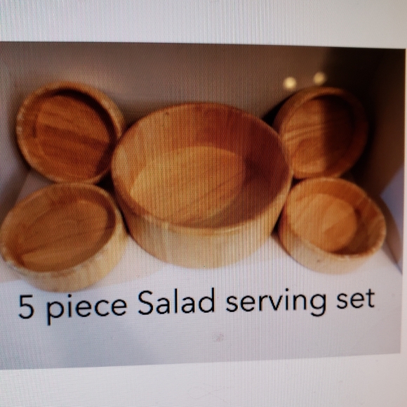Salad Serving 5 piece set by Preferred Stock - Picture 1 of 8